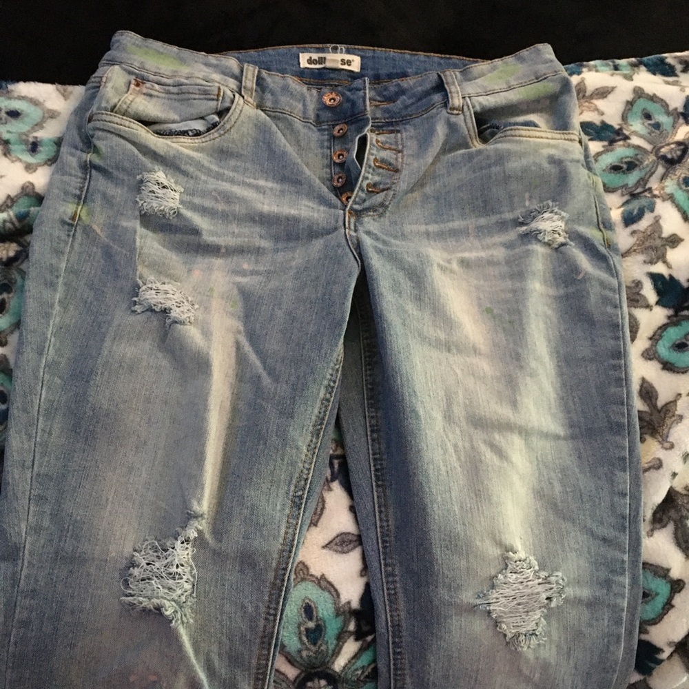 Paint-Spatter Capris